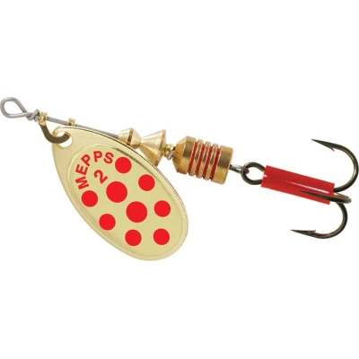 Billede af Mepps Aglia Spinner Gold/Red 4,5g