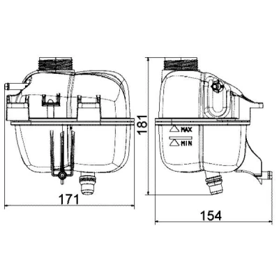 Billede af MAHLE ORIGINAL CRT 87 001S Ekspansionsbeholder
