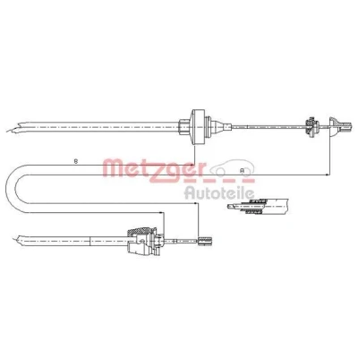 Billede af METZGER 10.2372 Koblingskabel COFLE