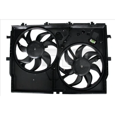 Billede af TYC 809 0032 Køleventilator til køretøjer med klimaanlæg 390 343+435 kølerventilatorramme (karm), belastningsmodstand FIAT: Ducato III Bus