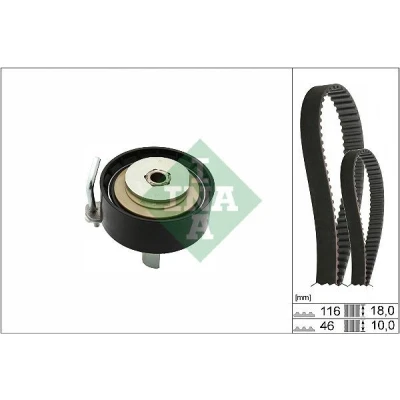 Billede af INA 530 0701 10 Tandremssæt 116 FORD: FIESTA 6, C Max 2, FOCUS 3 Turnier