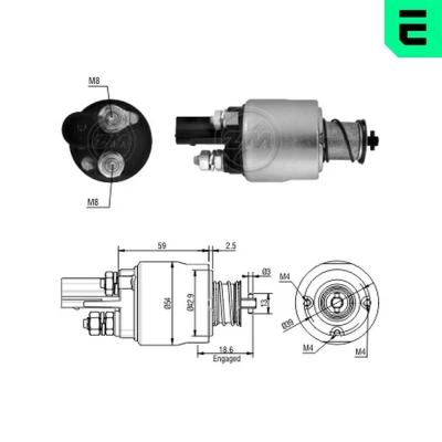 Billede af ERA ZM1498 Magnetafbryder, starter VOLKSWAGEN: Polo IV Hatchback