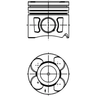 Billede af KOLBENSCHMIDT 41648600 Motor Stempel 69,6