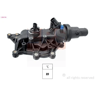 Billede af EPS 1.880.706 Termostat 89 Made in Italy OE Equivalent med pakning RENAULT: MEGANE 3 Grandtour, CLIO 3, 2 Kombi