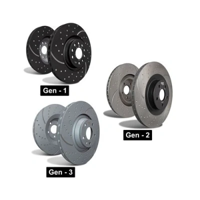 Billede af EBC Brakes GD1877 Bremseskiver foraksel 340 28, 30 5 ventileret VOLKSWAGEN: Golf 7, Passat B8 Variant, B7 SKODA: Octavia 3 Combi