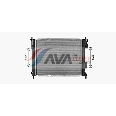 Billede af PRASCO KA2327 Radiator Aluminium 480 398 23 med lynkobling Mekanisk fuget køleripper