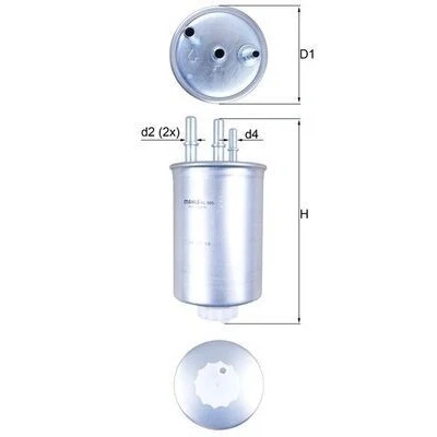Billede af MAHLE ORIGINAL KL 505 Brændstoffilter Ledningsfilter 10 9,9 SSANGYONG: Rodius I, Rexton / 2