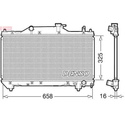 Billede af DENSO DRM50131 Radiator 661 324 16 TOYOTA: Avensis I Sedan, Verso, Stationcar