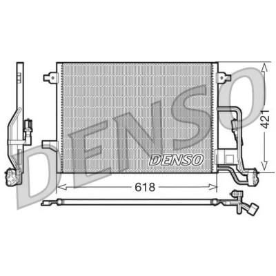 Billede af DENSO DCN32018 Kondensator uden tørrer 618x421x16 R 134a 618 VOLKSWAGEN: Passat B5 GP Variant, SKODA: Superb I Sedan