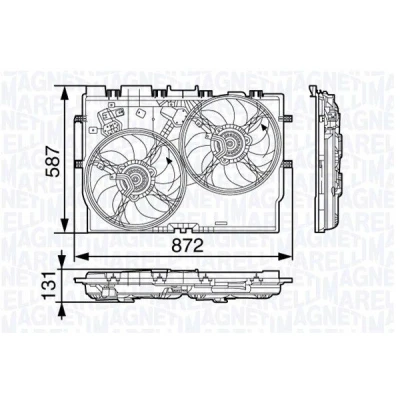 Billede af MAGNETI MARELLI 069422584010 Køleventilator 388 12 240 348 FIAT: Ducato III Bus, Ladvogn / Chassis