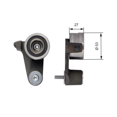 Billede af GATES FleetRunner Micro V Stretch Fit T41165 Strammehjul, tandrem VOLVO: V70 2, S70, V40 Stationcar