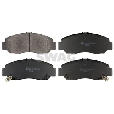 Billede af SWAG 33 10 5346 Bremseklodser foraksel med akustisk advarsel for slid HONDA: CIVIC 8 Hatchback, 7 FR V