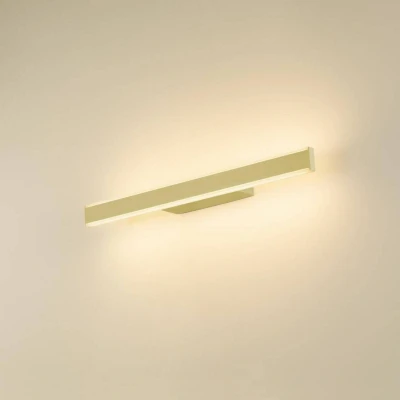 Billede af SLV LED væglampe til badeværelset One Linear, 52 cm, messingfarvet