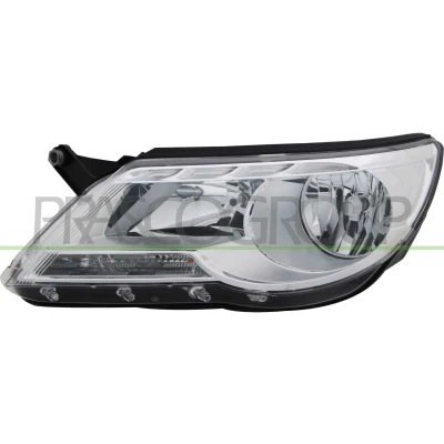 Billede af PRASCO VG8074903 Forlygter højre H7/H7 med indstillingsmotor for LWR VOLKSWAGEN: Tiguan I