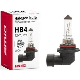 Billede af AMiO 01480 Pære, fjernlys HB4 51w 9006 Halogen VOLKSWAGEN: Touran I, Polo V Hatchback, Passat B6 Variant, BMW: 3 Touring, 5 Sedan, Sedan