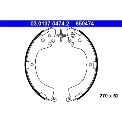 Billede af ATE 03.0137 0474.2 Bremsebakker 270 52 uden arm