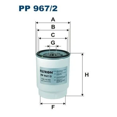 Billede af FILTRON PP 967/2 Brændstoffilter Påskruet filter
