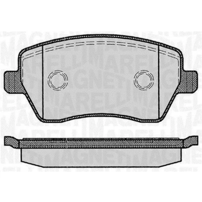 Billede af MAGNETI MARELLI 363916060347 Bremseklodser RENAULT: CLIO 4, Captur, 3, DACIA: Duster SUV, Lodgy, II, NISSAN: Note I, MICRA 3