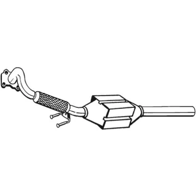 Billede af BOSAL 099 971 Katalysator Euro 2 med monteringsdele VOLKSWAGEN: Golf 4, Bora Sedan, 4 Variant, SEAT: Toledo Limousine, Leon I Hatchback