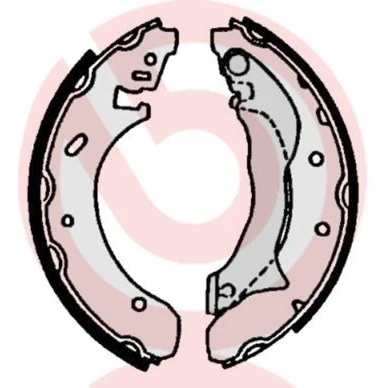Billede af BREMBO S 24 524 Bremsebakker 229 45 med håndbremsegreb FORD: MONDEO 1 Kombi