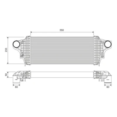 Billede af VALEO 818320 Intercooler Aluminium uden sensor
