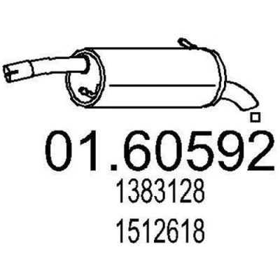 Billede af MTS 01.60592 Lydpotte 880 FORD: FIESTA 5