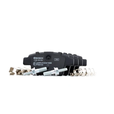 Billede af BOSCH 0 986 494 622 Bremseklodser Low Metallic med anti knirke plade, skruer tilbehør CITROËN: C4 I Grand Picasso, Picasso 1