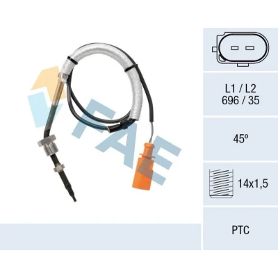 Billede af FAE 68058 Sensoren efter partikelfilter SEAT: Ibiza 4