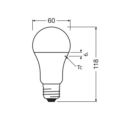 Billede af OSRAM LED Classic Star, mat, E27, 10 W, 4.000 K, 1.055 lm