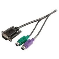 Billede af VGA Kabel Han + 2x PS2 PS / 2 2.00 m Sort