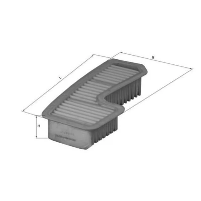 Billede af MAHLE ORIGINAL LX 1936 Luftfilter 53,0 174 335,0, 335,0 Filterindsats TOYOTA: RAV4 II SUV, LEXUS: IS I Sportcross, Sedan