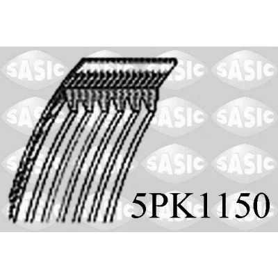 Billede af SASIC 5PK1150 Kileribberem 1150 5 FIAT: Grande Punto Hatchback, III BRAVO 2, ALFA ROMEO: MiTo, Giulietta Hatchback