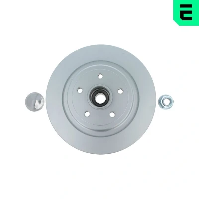 Billede af OPTIMAL 702976BS8 Bremseskiver 300, 300 11 5/5 108 fuldstændigt coatet med integreret hjulleje, ABS sensor RENAULT: CLIO 3, MEGANE 2