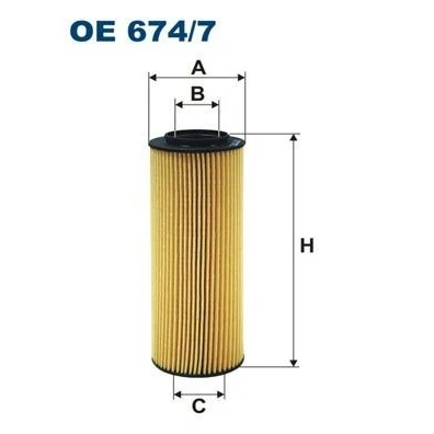 Billede af FILTRON OE 674/7 Oliefilter Filterindsats HYUNDAI: ix55