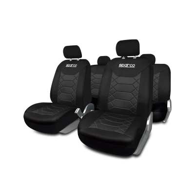 Billede af Sparco Sæt med sædebetræk Sort (11 pcs) Autoudstyr