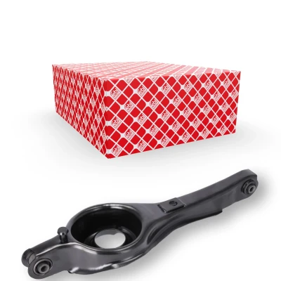 Billede af FEBI BILSTEIN 180061 Bærearm med gummimetalleje gummileje Bagaksel venstre, højre semi trailing arm Stålplade FORD: Focus 2 Kombi