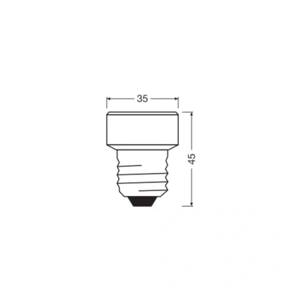 Billede af OSRAM LED Star Flat E27 3,5W 2.700K dæmpbar udskiftelig ring