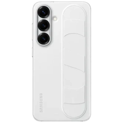 Billede af Samsung Standing Grip Silikone Back Cover Hvid Galaxy S25