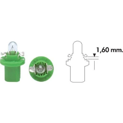 Billede af MAGNETI MARELLI 002051100000 Glødepære 12 2 B2,4W grøn