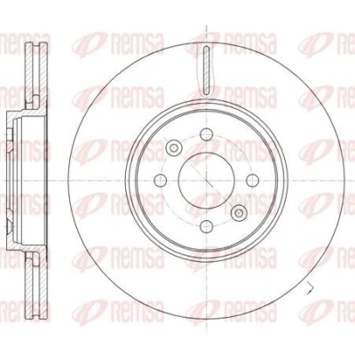 Billede af REMSA 61049.10 Bremseskiver foraksel 300, 300 24 4 ventileret RENAULT: SCENIC 2, GRAND 2