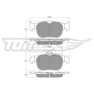 Billede af TOMEX brakes TX 60 11 Bremseklodser bagaksel Ikke forberedt til slidindikator SEAT: Leon IV Sportstourer, SKODA: Octavia Combi