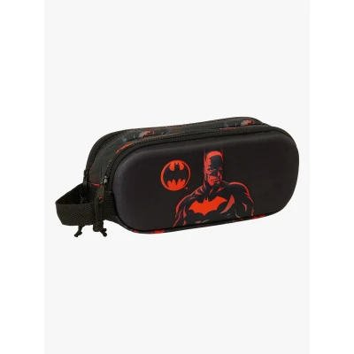 Billede af Batman Dobbelt carry all Sort 21 x 8 6 cm 3D Skoleartikler