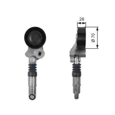 Billede af GATES T39158 Strammehjul FleetRunner Micro V Stretch Fit MERCEDES BENZ: Sprinter 3 T Van