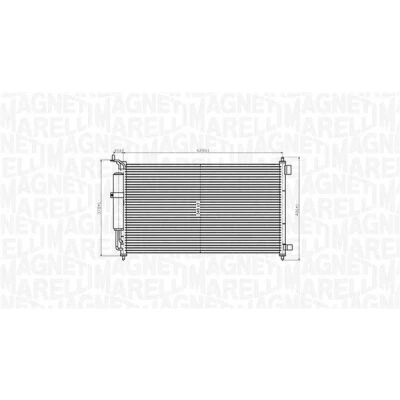 Billede af MAGNETI MARELLI 350203829000 Kondensator med tørrer 628x348x18 348 628 18 NISSAN: Note I, MICRA 3