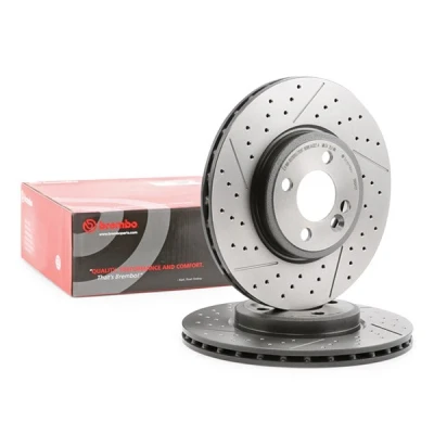 Billede af BREMBO COATED DISC LINE 09.A047.21 Bremseskiver 294 22 4 indvendigt ventileret, slidset/perforeret coatet højkarboniseret til eftermonteret udstyr