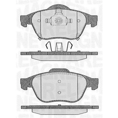 Billede af MAGNETI MARELLI 363916060595 Bremseklodser med akustisk advarsel for slid TOYOTA: Avensis I Sedan, Verso, Stationcar