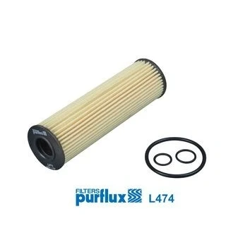 Billede af PURFLUX L474 Oliefilter Filterindsats MERCEDES BENZ: C klasse T modell, E Sedan, modell