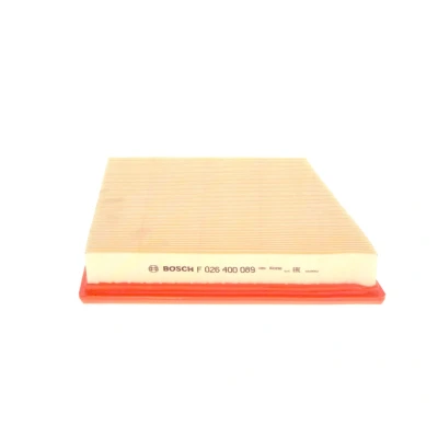 Billede af BOSCH F 026 400 089 Luftfilter 49,5 191,6 256,2 Filterindsats LAND ROVER: Range Rover Velar, JAGUAR: XF Sportbrake
