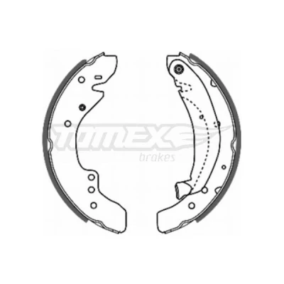 Billede af TOMEX brakes TX 20 29 Bremsebakker bagaksel 254 57 FIAT: Ducato II Ladvogn/Chassis, Bus