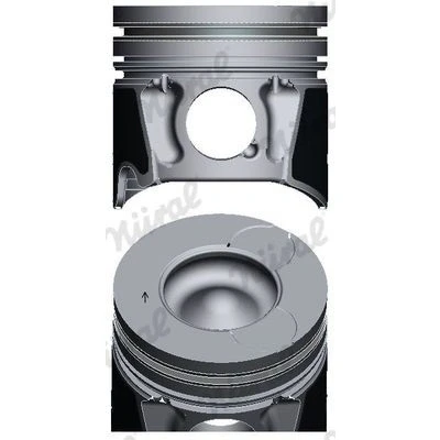 Billede af NÜRAL 87 114700 40 Motor Stempel 85 med kølekanal, stempelringholder, til Trapez plejlstang FORD: Focus 2, 2 Kombi, PEUGEOT: Expert II Van